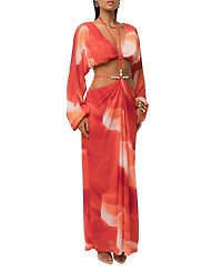 Jluxlabel Women's Hera Draped Maxi Skirt