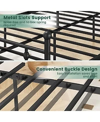 Slickblue Metal Bed Frame with Headboard