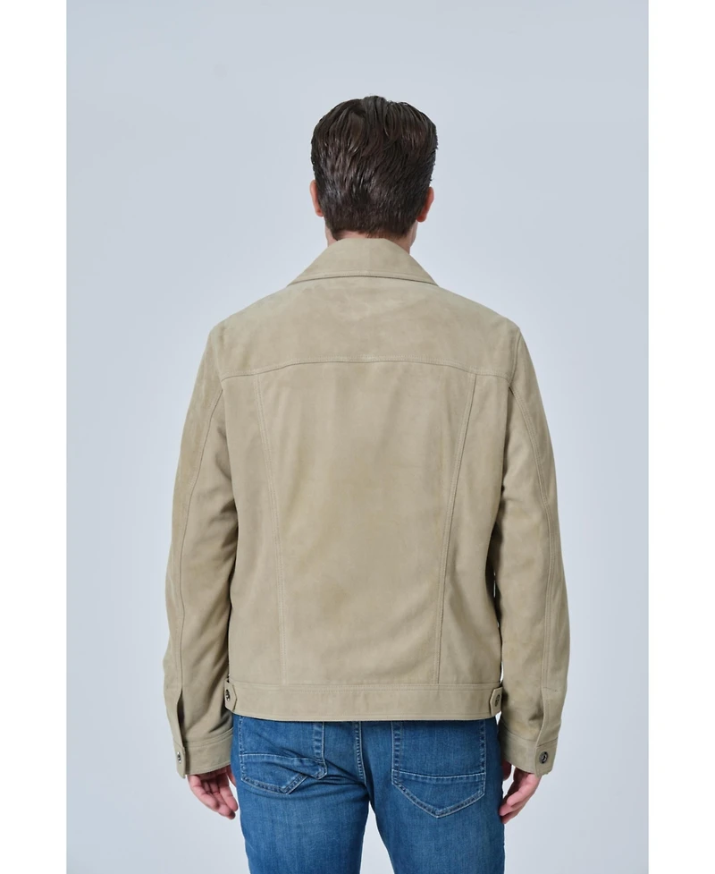 Furniq Uk Men's Suede Jacket