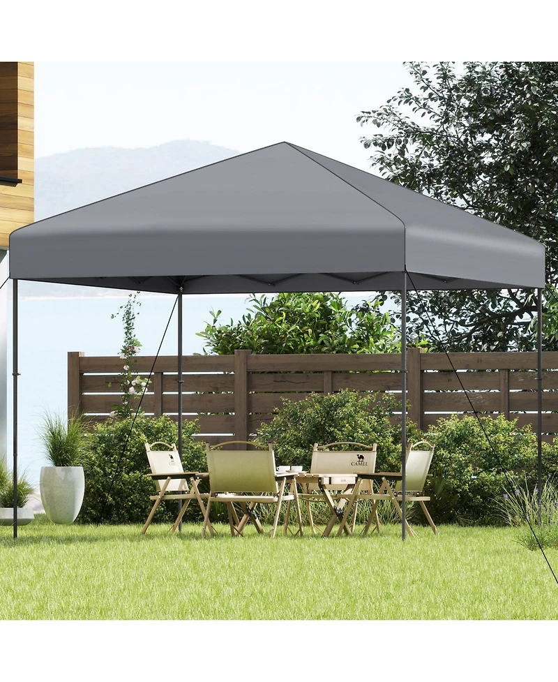 Sugift 10 X 10 Feet Pop up Canopy Tent with Portable Carrying Bag and 8 Stakes