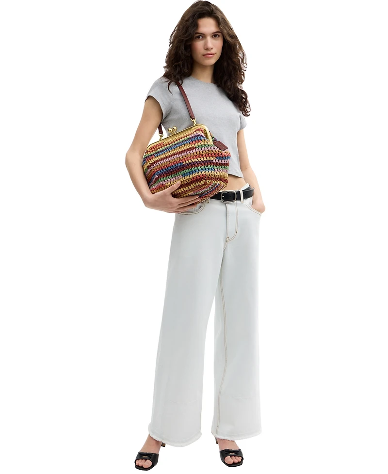Coach Small Kisslock Frame Bag