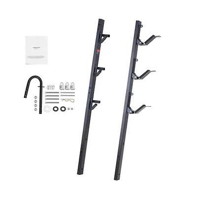 Sugift 3 Place Trimmer Rack Locking Holder for Landscape Trailer