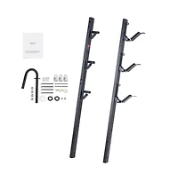 Sugift 3 Place Trimmer Rack Locking Holder for Landscape Trailer