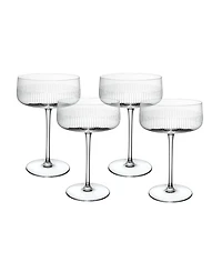 Villeroy & Boch Afina Crystal Champagne Coupe Glasses, Set of 4