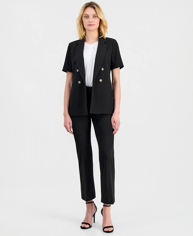 Anne Klein Women's Open-Front Short-Sleeve Blazer