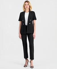 Anne Klein Women's Open-Front Short-Sleeve Blazer