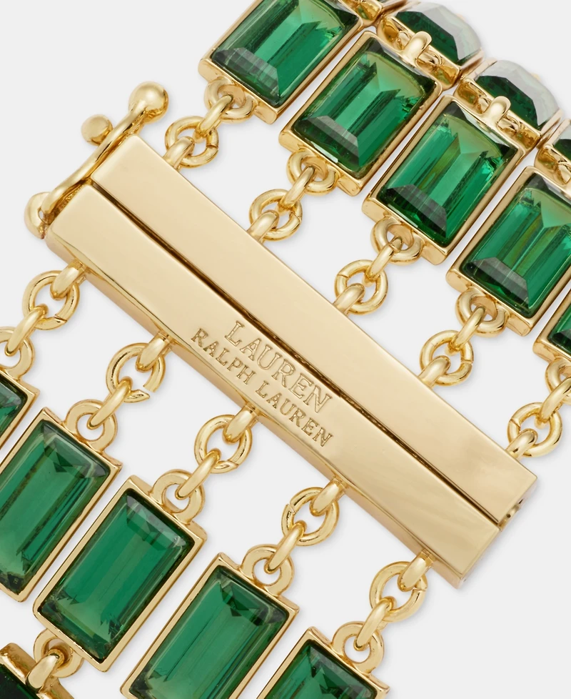 Lauren Ralph Lauren Baguette Stone Multi-Row Flex Bracelet