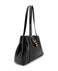 Like Dreams Fiora Signature Lock Medium Satchel Handbag