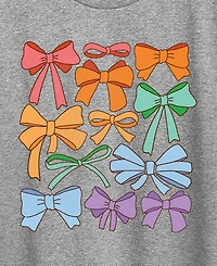 Hybrid Apparel Plus Instant Message Pride Coquette Bows Short-Sleeve Graphic T-Shirt