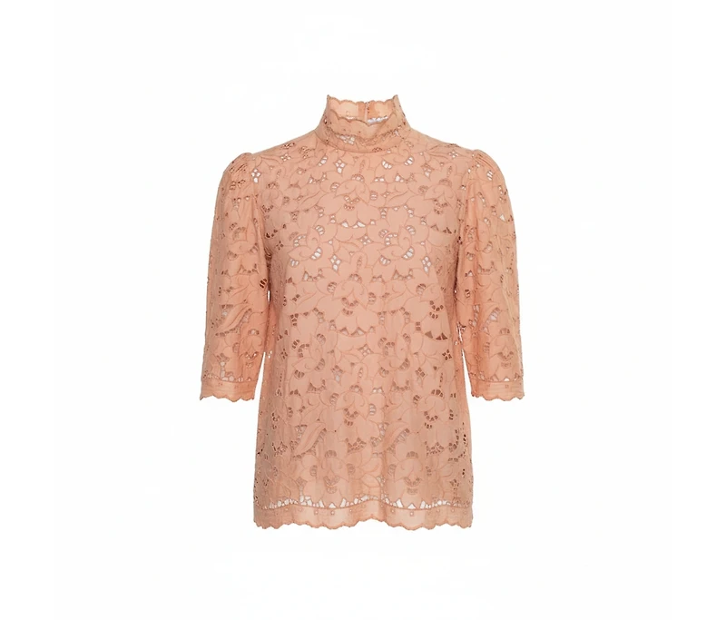Pre-Owned Stella Mccartney Women's Eyelet Lace Back Button Detail Top