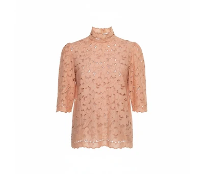 Pre-Owned Stella Mccartney Women's Eyelet Lace Back Button Detail Top