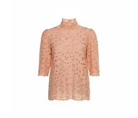 Pre-Owned Stella Mccartney Women's Eyelet Lace Back Button Detail Top