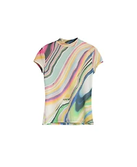 Desigual Women's Printed wavy t-shirt