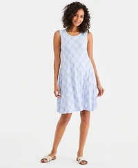 Style & Co Women's Printed Sleeveless Knit Dress, Macy's Exclusive