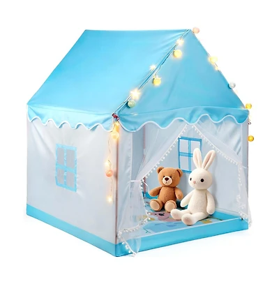 Bruce & Shark Kids Indoor Play Tent with Star Ball Lights, Mat Carry Bag