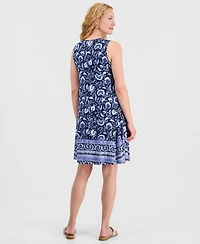 Style & Co Women's Printed Sleeveless Knit Dress, Macy's Exclusive