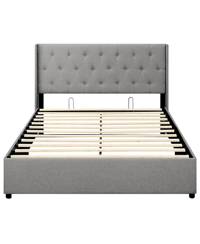 Slickblue Modern Queen Storage Bed with Lift Up Platform Design