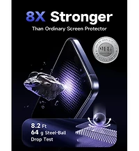 Lisen 2 Pack Screen Protector for iPhone 17 Pro Max/16 Pro Max, 9H Tempered Glass with Easy Install Tray, Bubble-Free Hd Clear Protective Film