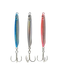 Gnuadz 3pcs Saltwater Fishing Jigs Spoons Striped Bass Pompano Mackerel Bluefish