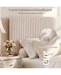 Slickblue Queen Lift Up Storage Bed with Wooden Slat Support