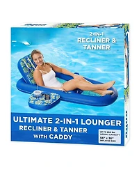 Gnuadz Aqua Campania Ultimate 2-in-1 Pool Float Lounge