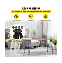 Sugift Hairpin Table Legs Set of 4 Carbon Steel Desk Furniture Legs Load