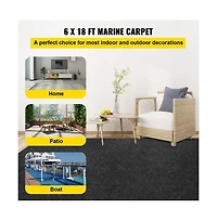 Sugift Waterproof Marine Boat Carpet 32 oz Anti Uv with Marine Latex Backing