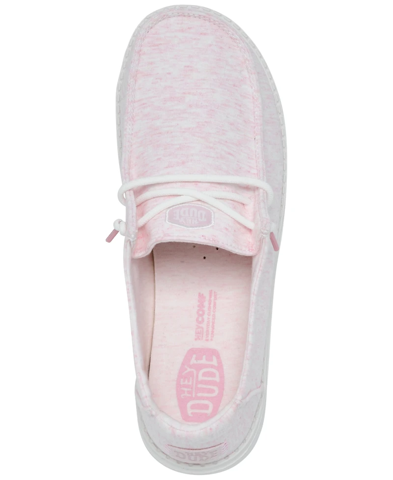 Hey Dude Women's Wendy Stretch Jersey Casual Moccasin from Finish Line