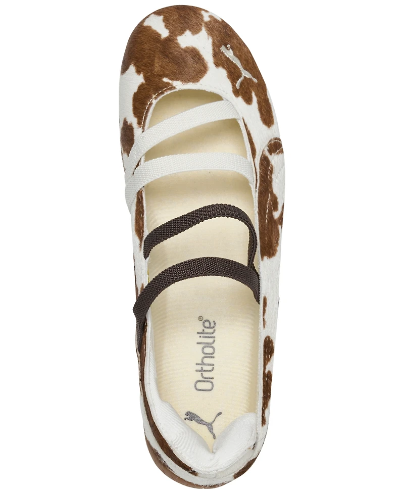 Puma Big Girls Speedcat Ballet Cow Print Mary Jane Casual Shoes from Finish Line