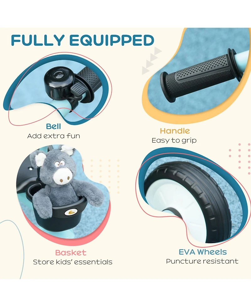 Qaba Tricycle for Kids Age 2-5, Toddler Bike for Children