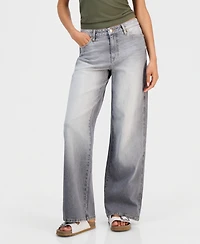 Celebrity Pink Juniors' Curvy Baggy Wide-Leg Jeans