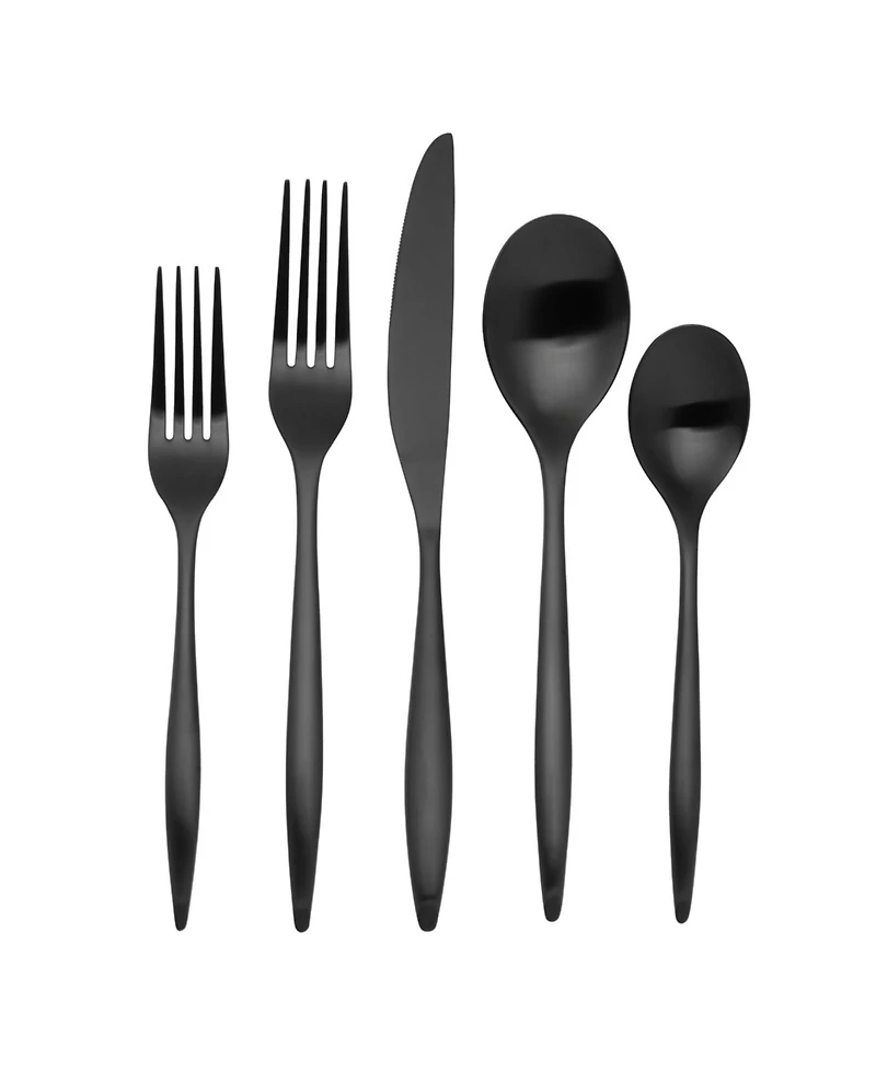 Godinger Milano Midnight 20 Piece Flatware Set, Service for 4