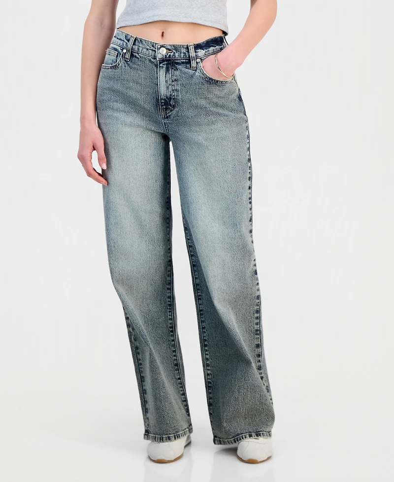 Celebrity Pink Juniors' Mandy Elastic-Waist Jeans