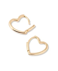 brook & york Gold-Tone Plated Minnie Heart Earrings