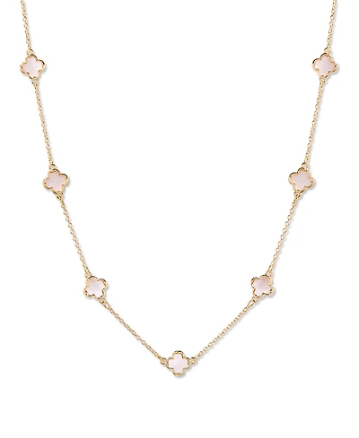 brook & york Gold-Tone Plated Chatham Clover Mother of Pearl Necklace