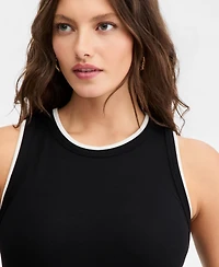 On 34th Women's Micro Rib Faux-Layered Tank Top, Macy's Exclusive