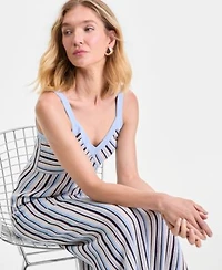 I.N.C. International Concepts Womens Multi Stripe Sweater Tank Skirt Macys Exclusive