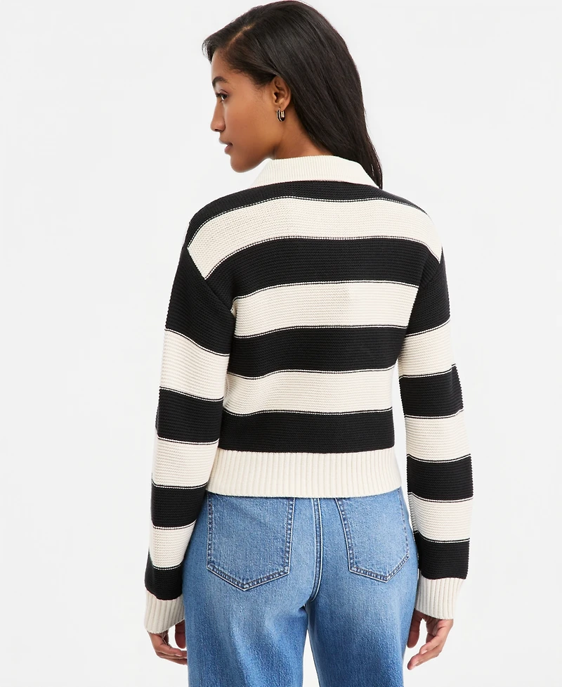 On 34th Women's Long Sleeve Bold Stripe Cardigan, Macy's Exclusive