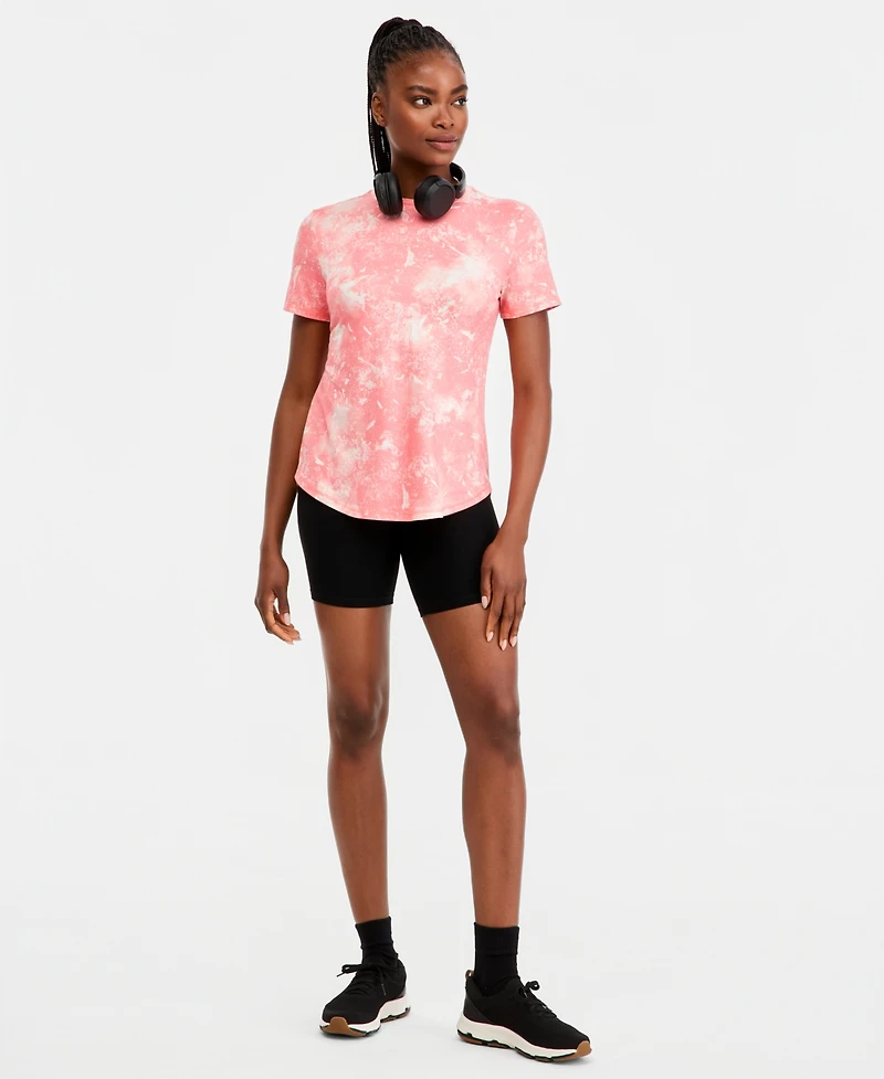 Id Ideology Women's Printed Performance T-Shirt, Macy's Exclusive - Urban Dye