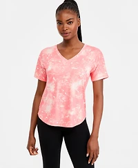 Id Ideology Women's Urban V-Neck Performance T-Shirt, Macy's Exclusive - Dye