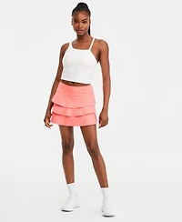 Id Ideology Women's Compression Flounce Skort, Macy's Exclusive