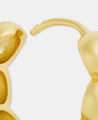 Anne Klein Small Half-Dome Huggie Hoop Earrings, 0.6"