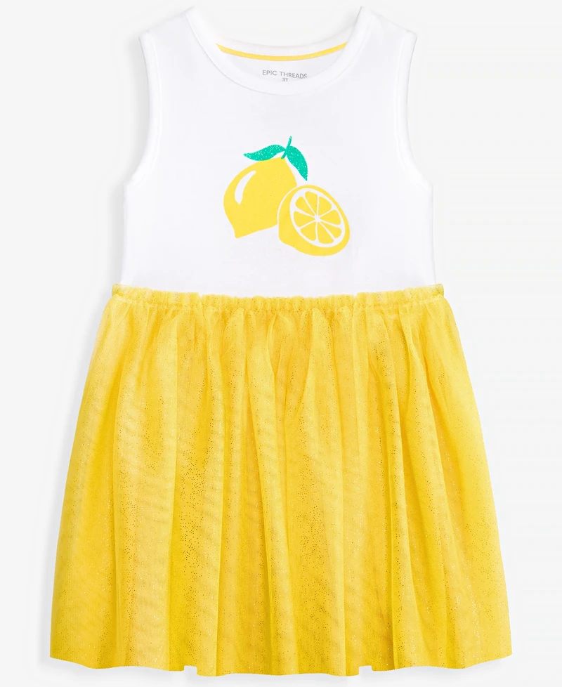 Epic Threads Toddler Girls' 12M-5T Lemon Tutu Dress, Macy's Exclusive