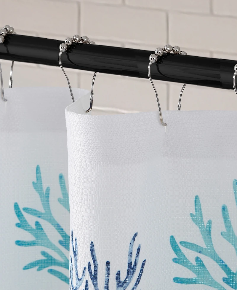 Creative Home Ideas South Cape 13-Pc. Fabric Shower Curtain Set