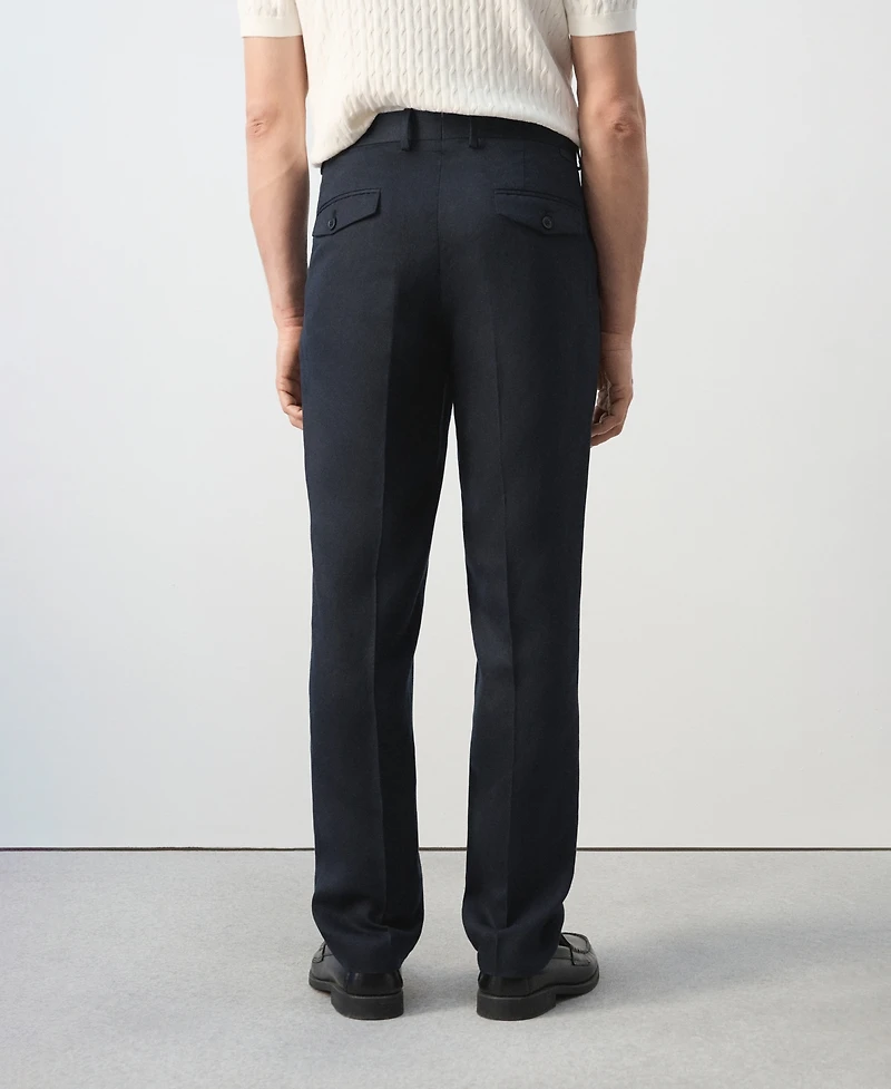 Mango Men's Slim-Fit Lyocell Linen Pants