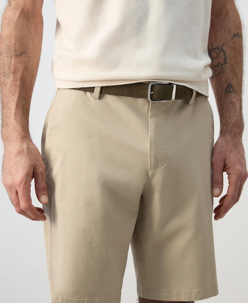 Mango Men's Slim-Fit Chino Cotton 10.12" Bermuda Shorts