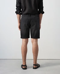 Mango Men's Slim-Fit Denim 9.45" Bermuda Shorts