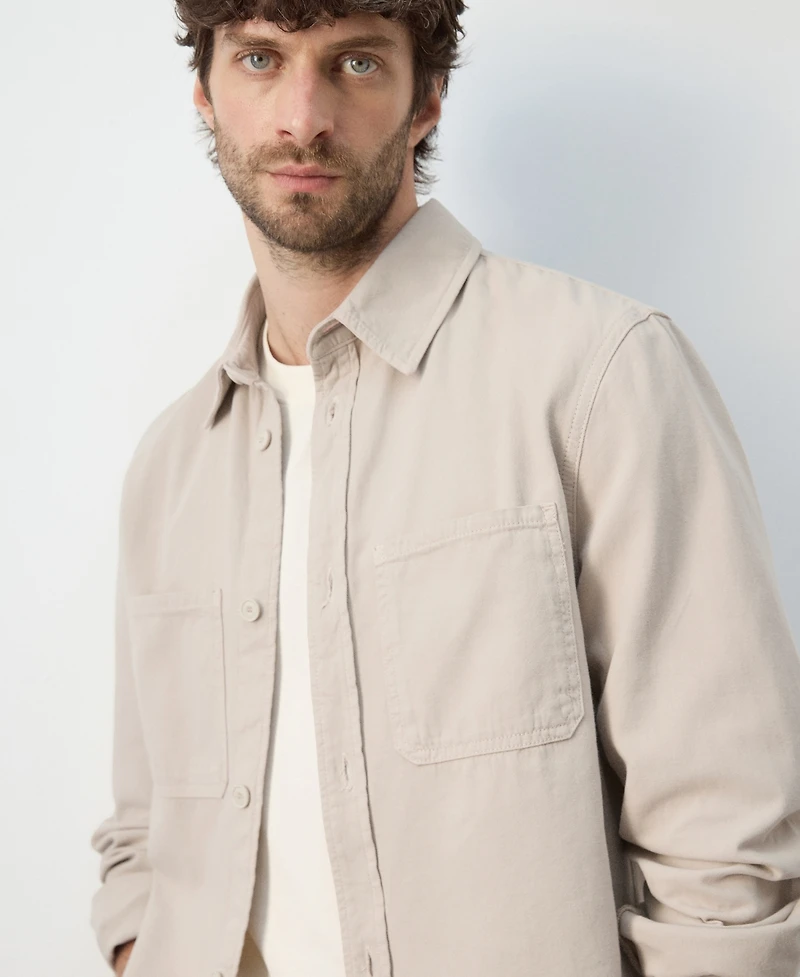 Mango Men's Pockets Overshirt