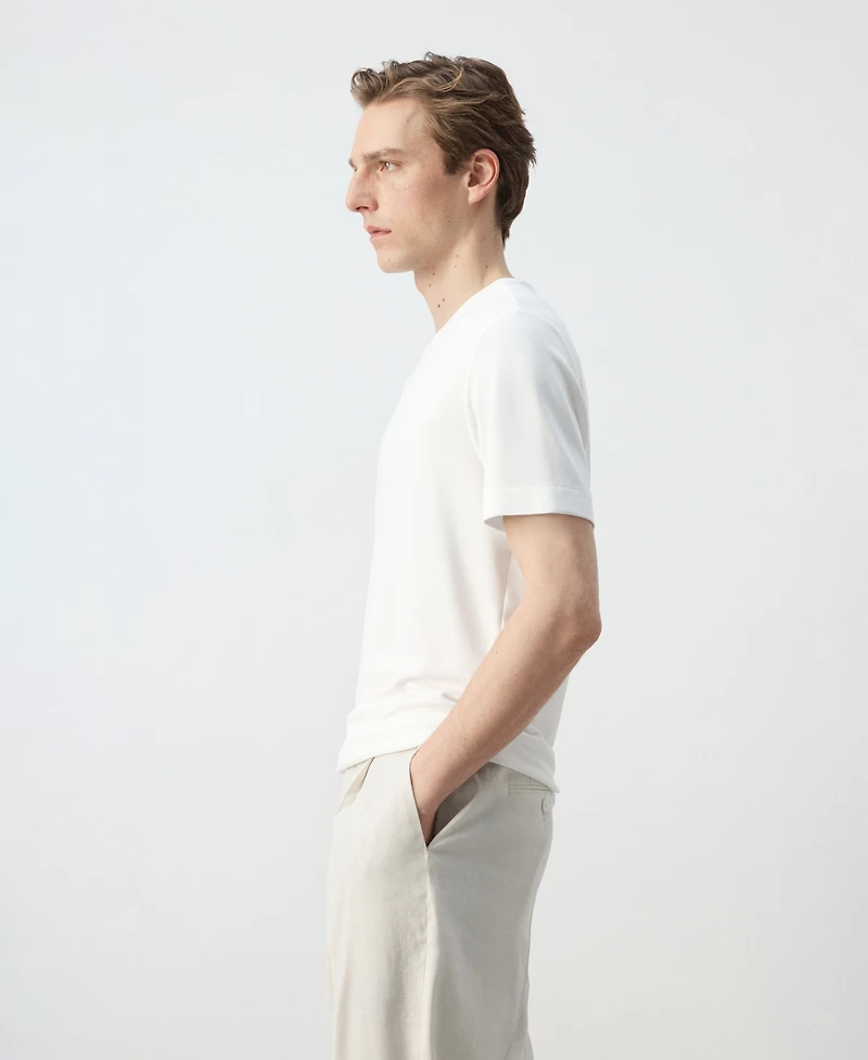 Mango Men's Slim-Fit Short-Sleeved T-Shirt