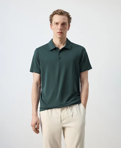 Mango Men's Fine-Knit Polo Shirt